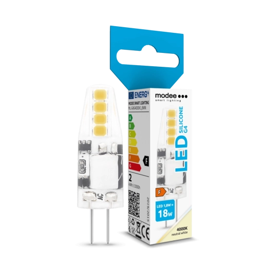 LED gloeilamp G4 1,8 W 12 V AC/DC neutraal wit