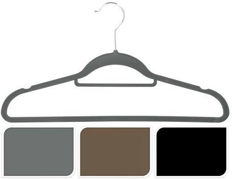 Antislip plastic kledinghanger mix van kleuren (5 stuks)