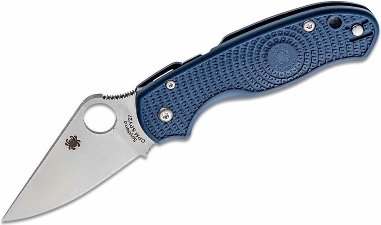Lichtgewicht zakmes Spyderco Para 3 Lightweight, CPM-SPY27, satijnen lemmet, kobaltblauw FRN