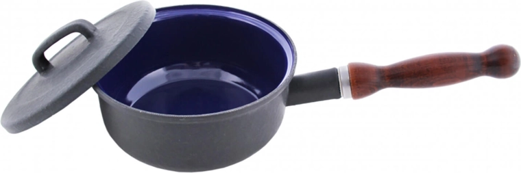 Kwalitatief emaille met donkerblauwe binnenkant