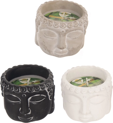 Keramische geurkaars Buddha met citronella 150 g (3 varianten)