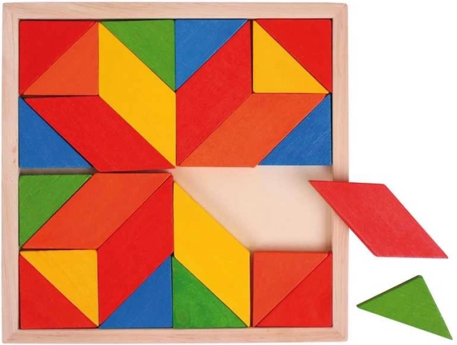 Bigjigs Toys houten kleurrijke mozaïek