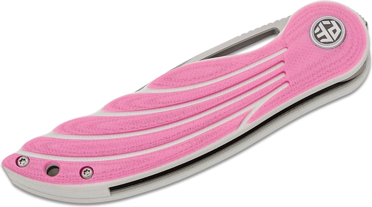 Ergonomisch roze G10-handvat met clip