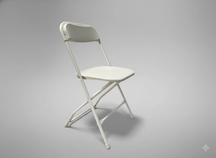 Opvouwbare cateringstoel wit