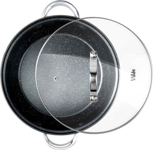 Antiaanbak granieten binnenkant voor eenvoudig koken