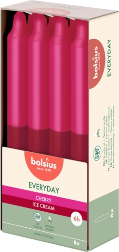 Geurende conische kaars Cherry Ice Cream - 1 stuk