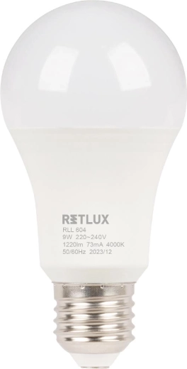 LED-lamp RETLUX A60 E27 9 W koelwit