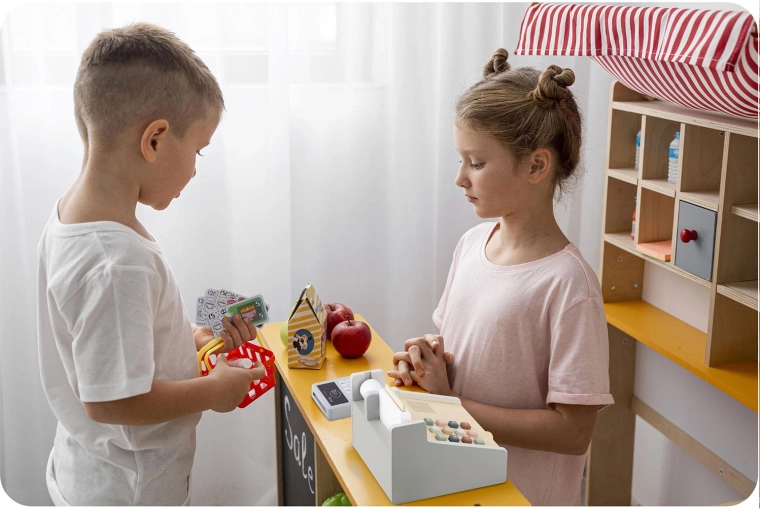 Leren door te spelen en samen rollen spelen