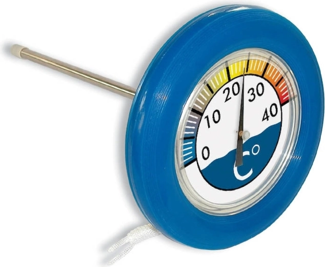 Drijvende ronde zwembadthermometer