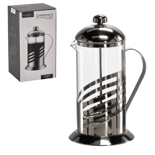 French press voor koffie en thee 1000 ml