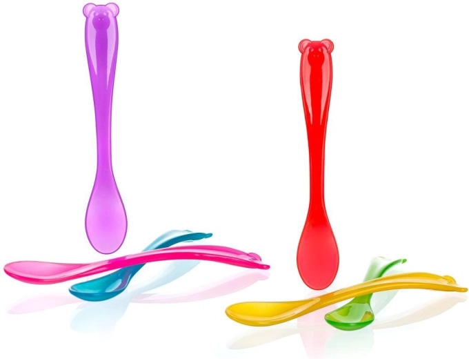 Kinderlepeltjes 4Kids, kunststof, 13,5 cm, mix kleuren, 3 stuks