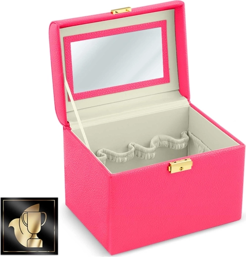 Ingebouwde spiegel voor snelle touch-ups overal