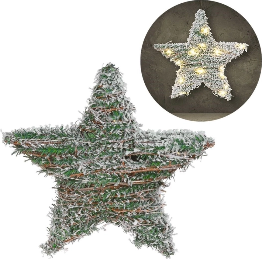 Sneeuweffect op een rotan frame