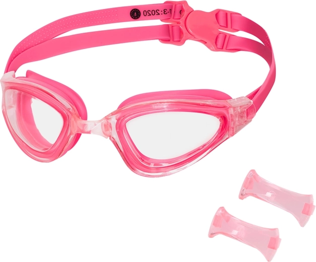 NILS Aqua zwembril roze met Anti‑Fog en UV‑bescherming