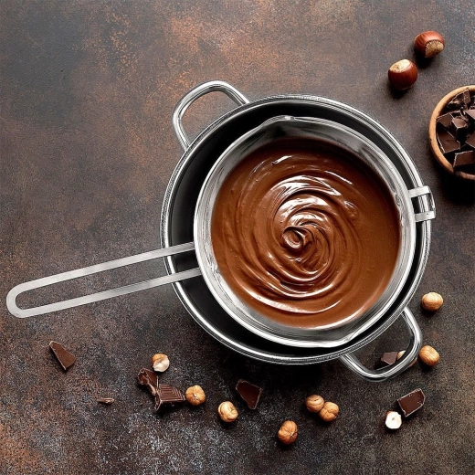 Voorzichtig smelten au bain-marie