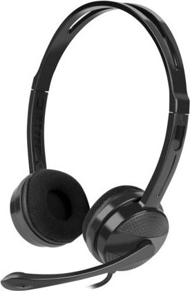 Koptelefoon met microfoon Natec Canary GO zwart