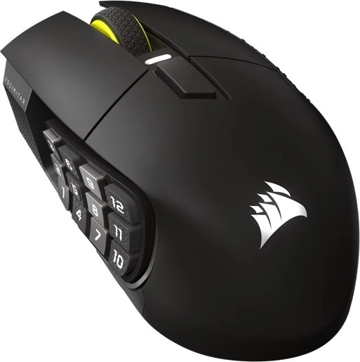 Corsair Scimitar Elite Wireless SE gaming draadloze muis gun metal 33.000 dpi