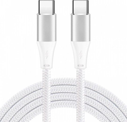 USB‑C-kabel 1 m wit 60 W PD en QC