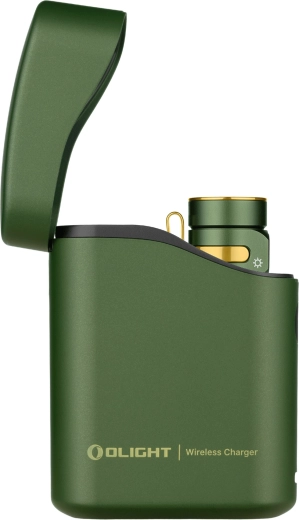 Olight Baton 4 Premium Edition OD Green zaklamp met oplaadhoes