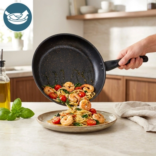 Antiaanbak granieten oppervlak voor gezonder koken