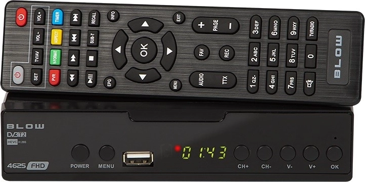 Tuner DVB‑T2 set‑topbox BLOW 4625FHD H.265