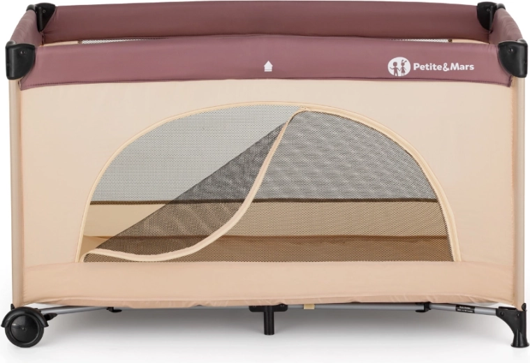 Zij-ingang met rits voor zelfstandige beweging van het kind