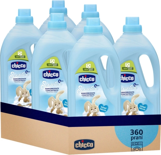 Chicco geconcentreerde wasverzachter Baby Sensitive Zoet poeder 1,5 l - 6 stuks