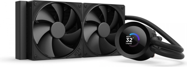NZXT Kraken plus 240 LCD zwart