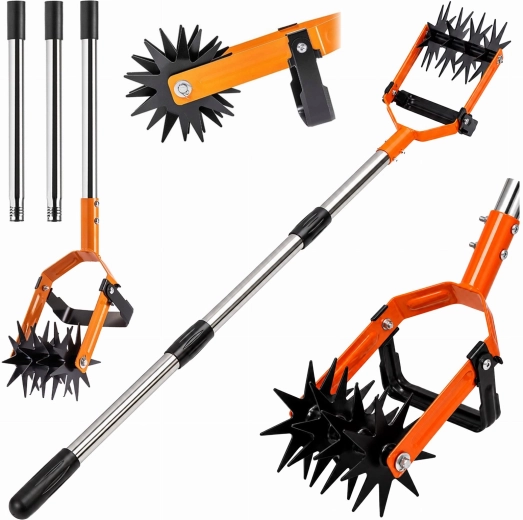 Handmatige roterende grondcultivator en schoffel met snijmes - 1 stuk