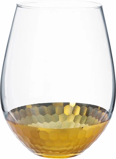 Glazen vaas Golden Honey 14 cm