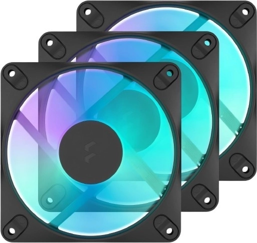 Fractal Design Dynamic X3 GP-12 RGB zwarte ventilator 120 mm - 3 stuks
