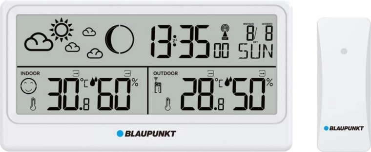 Blaupunkt-weerstation met Poolse namen van de dagen van de week