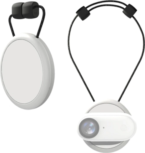 Magnetische nekhouder Puluz voor Insta360 GO 3/GO 3S, wit - 1 stuk