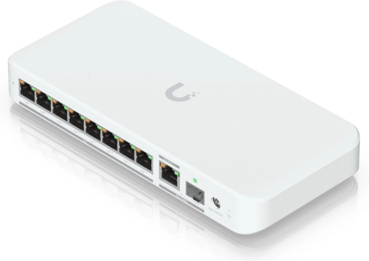 8× 2,5GbE-poort voor een snel bekabeld netwerk