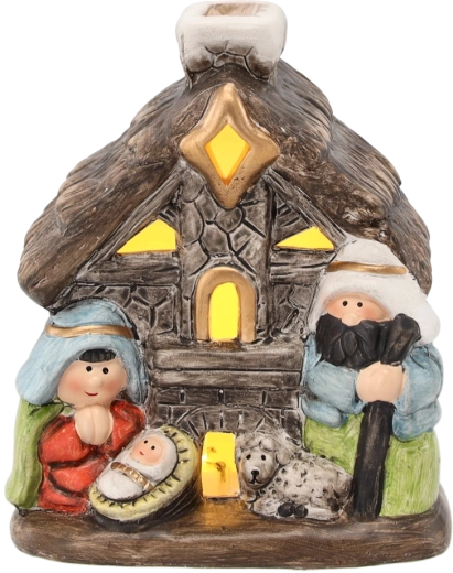 Compact huisje met steenlook