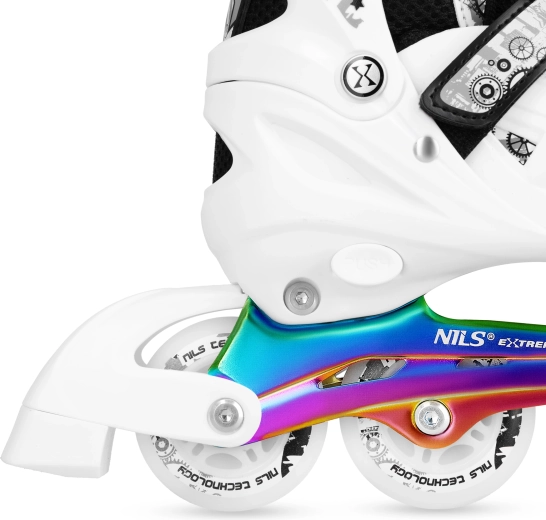 LED-wielen en ABEC 7-lagers op een aluminium frame