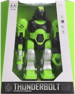 Groene robot op batterijen