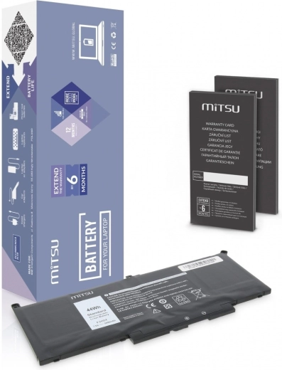 Batterij voor Dell Latitude E7390, 7490, 5800 mAh (44Wh), 7.6V