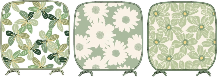 Zitkussen voor tuinstoel Bloemen 38 × 38 cm, polyester