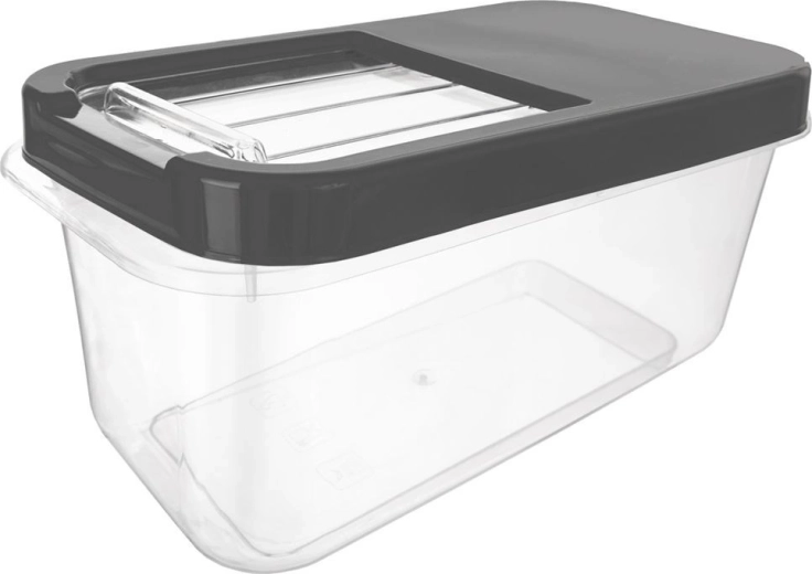 Opbergbox voor capsules, poeder en voer grijs 7,5 l