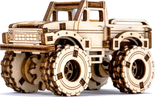 Houten 3D-puzzel Monstertruck – Model 4