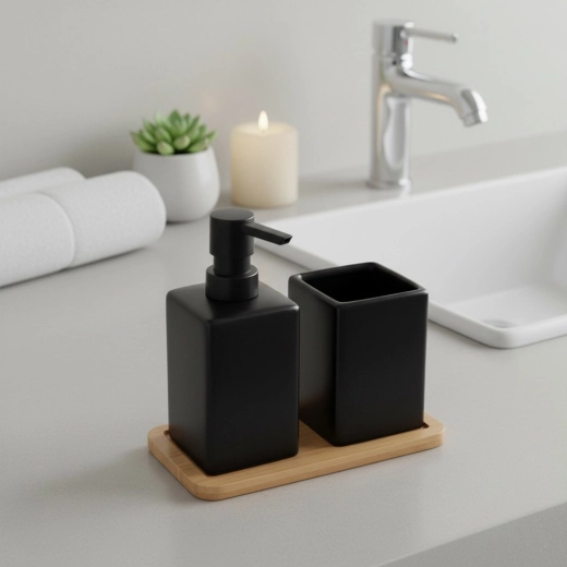 Stijlvolle orde bij de wastafel