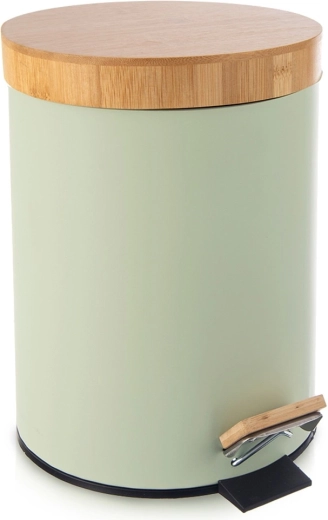 Metalen pedaalemmer Greenish 5 l, groen