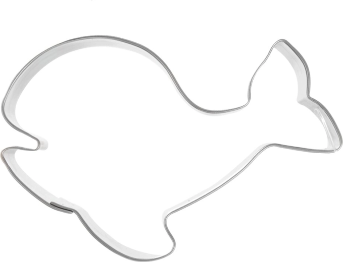 RVS-uitsteekvorm in de vorm van een walvis