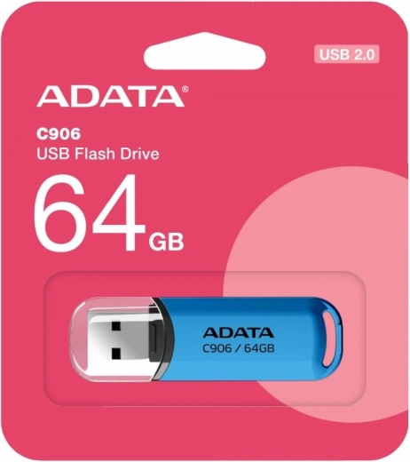 Pendrive ADATA Classic C906 64GB USB2.0 blauw