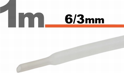 Transparante krimpkous 6/3 mm