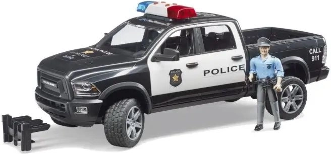 Politieagent met complete uitrusting