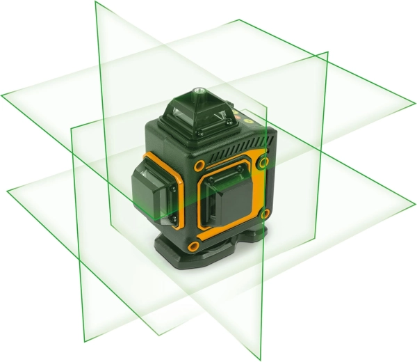 Groene 3D/360° laserlijnen