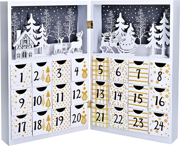Solight LED adventskalender boek 40 × 30 cm