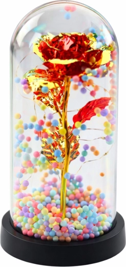 Romantische decoratie met een eeuwige roos